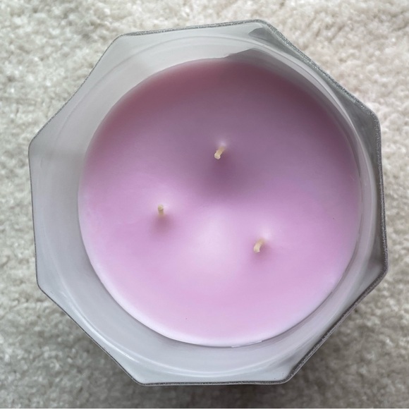 Scentworx By Harry Slatkin Blushing Bossoms Candle 3 Wick Peony Vanilla 14.5oz - Picture 6 of 7